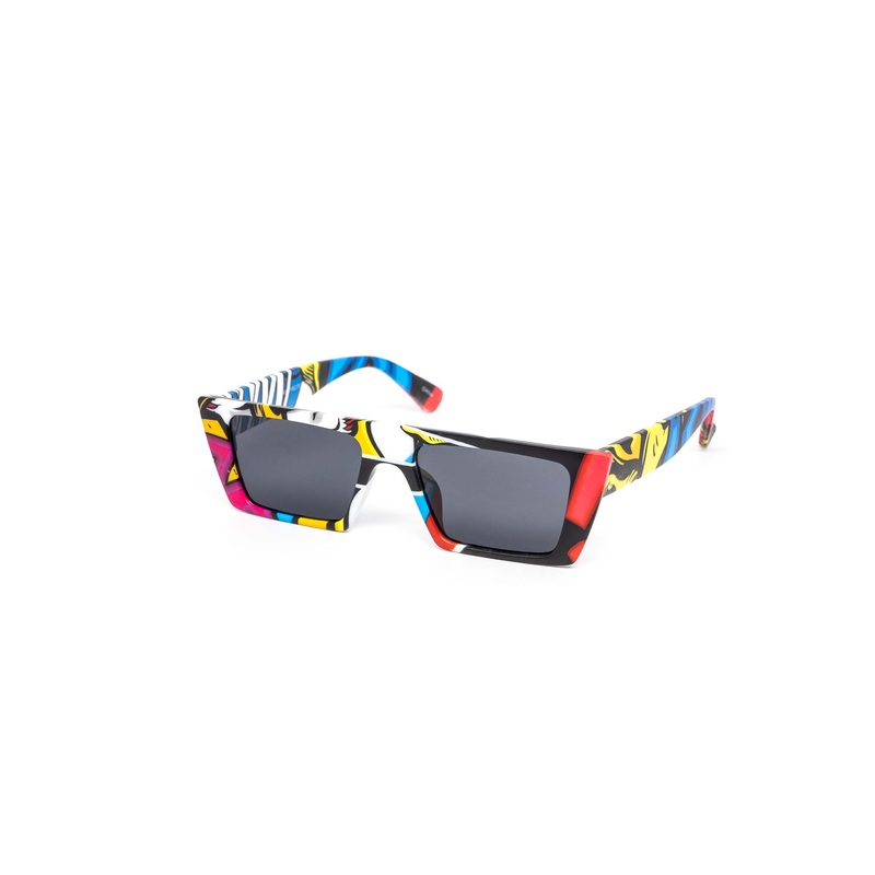 12 Pack: Plain Jane Super Retro Flat Toon Wholesale Sunglasses