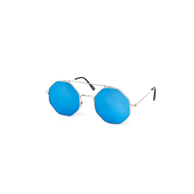 12 Pack: Retro Trendy Hexagon Aviator Wholesale Sunglasses
