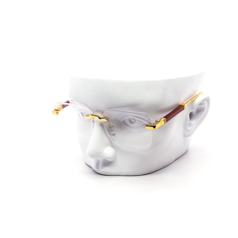 12 Pack: Luxe Rimless Clear Square Wholesale Eyeglasses