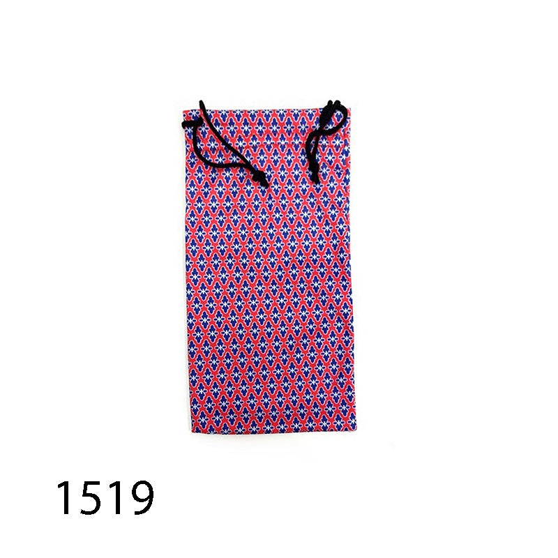 Pack of 12: Patterned String Pouch – Eyeglasses Micro Fiber Bag