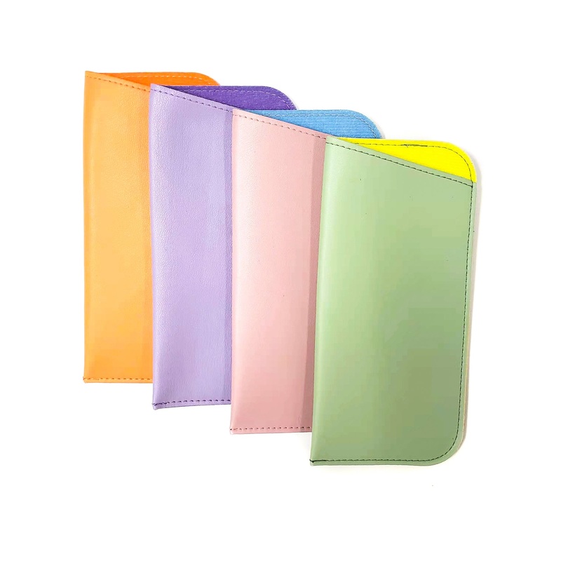 Pack of 12: Baby Soft Leather Pouches for Readers