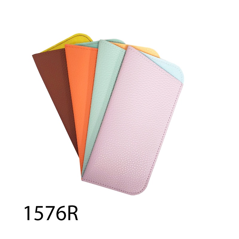 Pack of 12: Soft Leather Insert Pouches for Readers