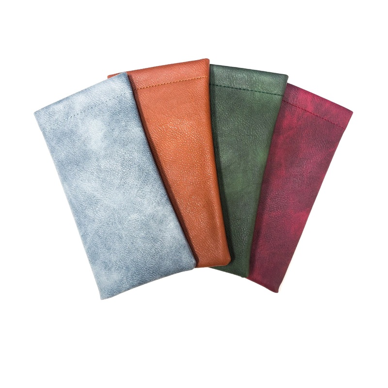 Pack of 12: Vintage Look Leather Pouches for Readers