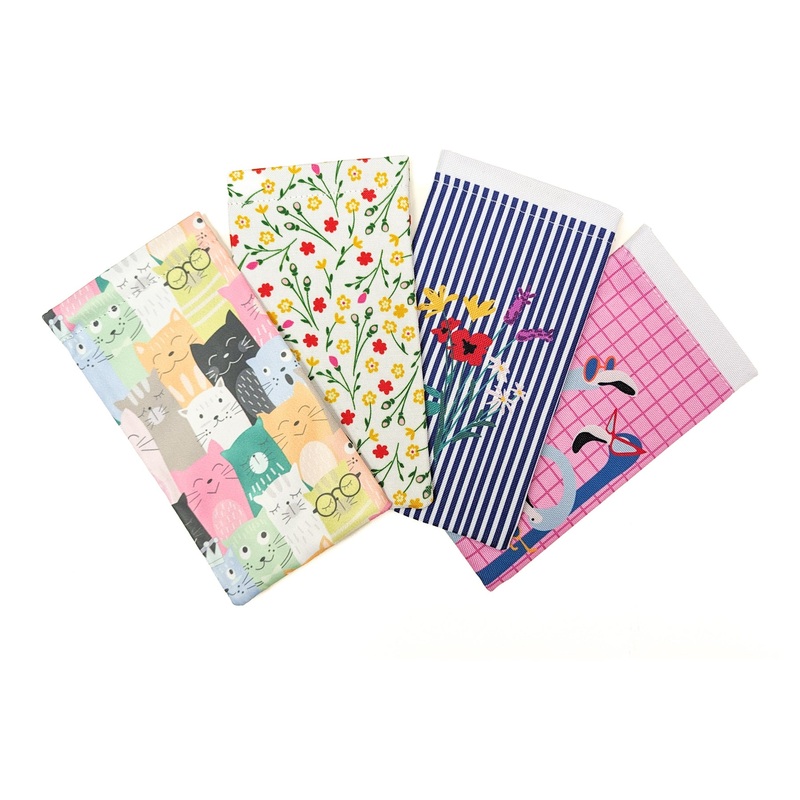 Pack of 12: Fun Patterned Pouches for All Eyewear