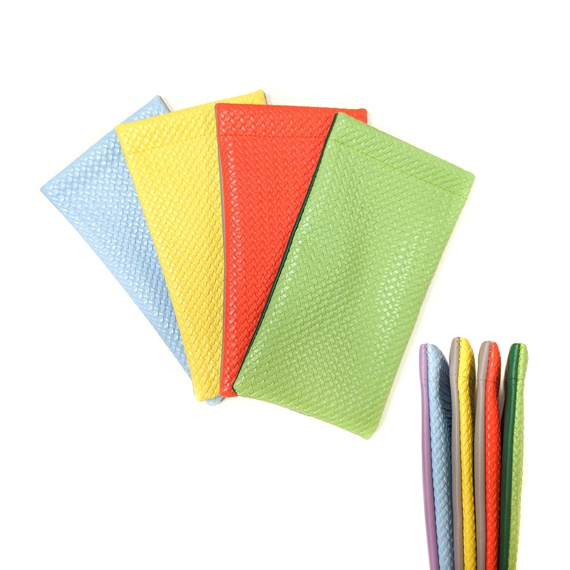 Pack of 12: Soft Dual Tone Knitted-Look Textured Pouches for All Eyewear