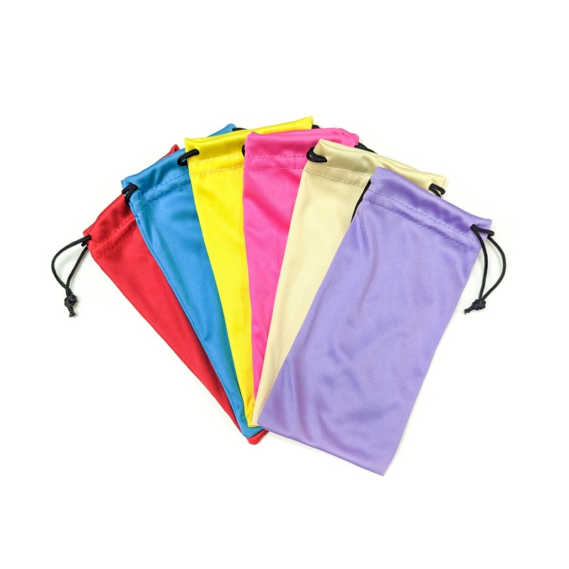 Pack of 12: String Soft Cleaning Cloth Pouches for All Eyewear