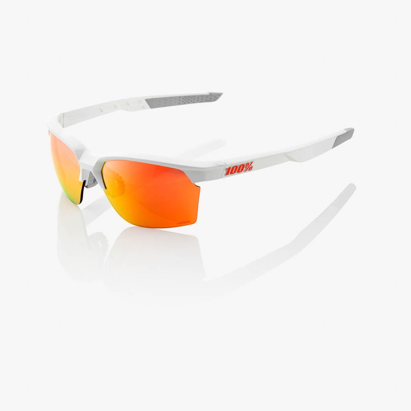 SPORTCOUPE – Matte White – HiPER Red Multilayer Mirror Lens