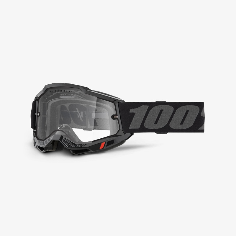 ACCURI 2 ENDURO MTB Goggle Black/Grey – Clear Lens