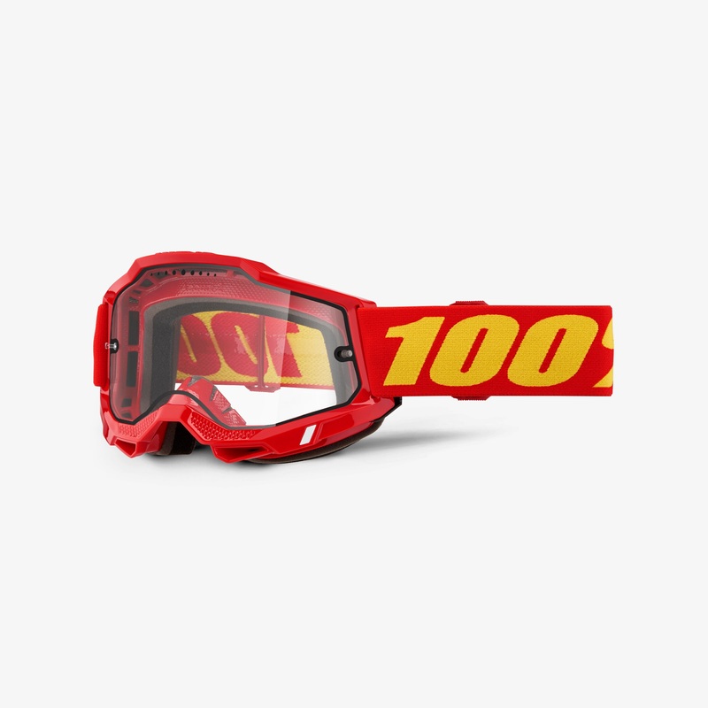 ACCURI 2 ENDURO MTB Goggle Red – Clear Lens