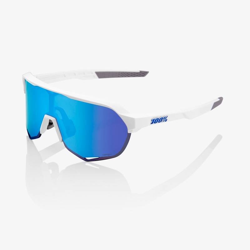 S2 – Matte White – HiPER Blue Multilayer Mirror Lens