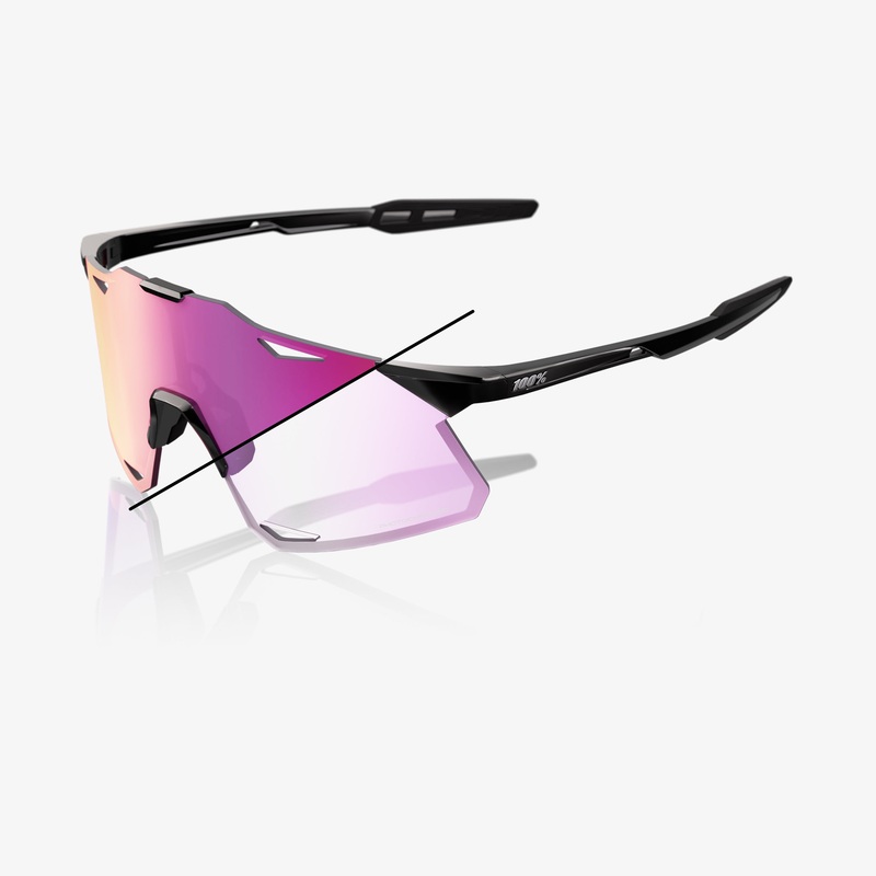 HYPERCRAFT – Gloss Black – Photochromic Purple Mirror