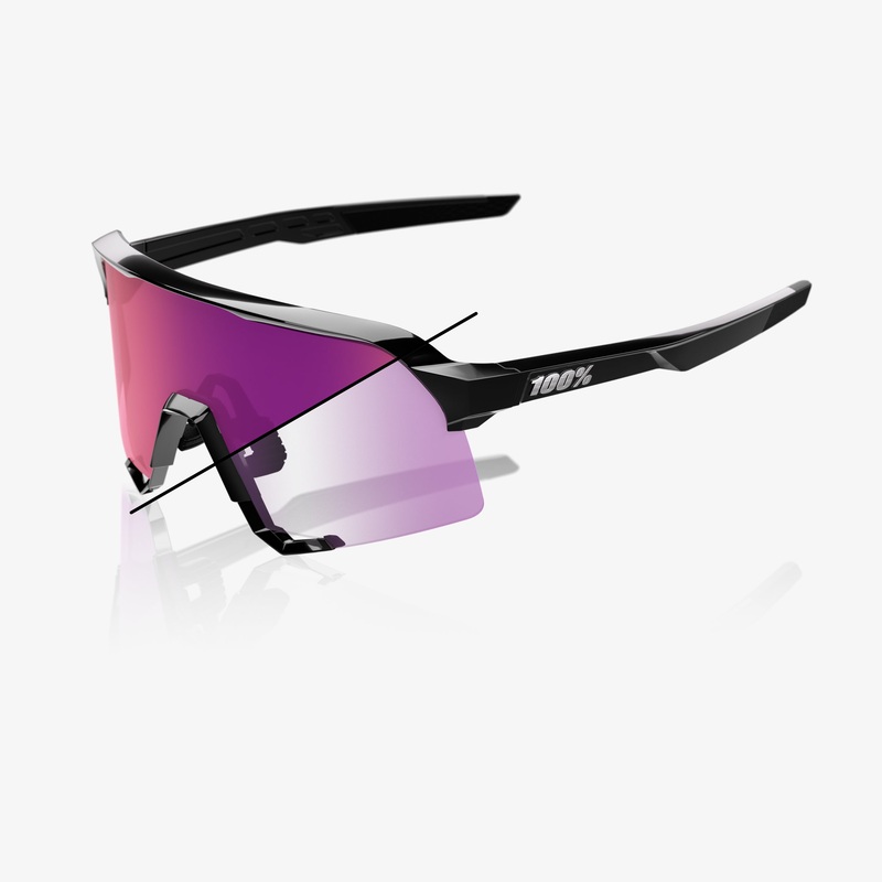 S3 – Gloss Black – Purple Mirror Photochromic