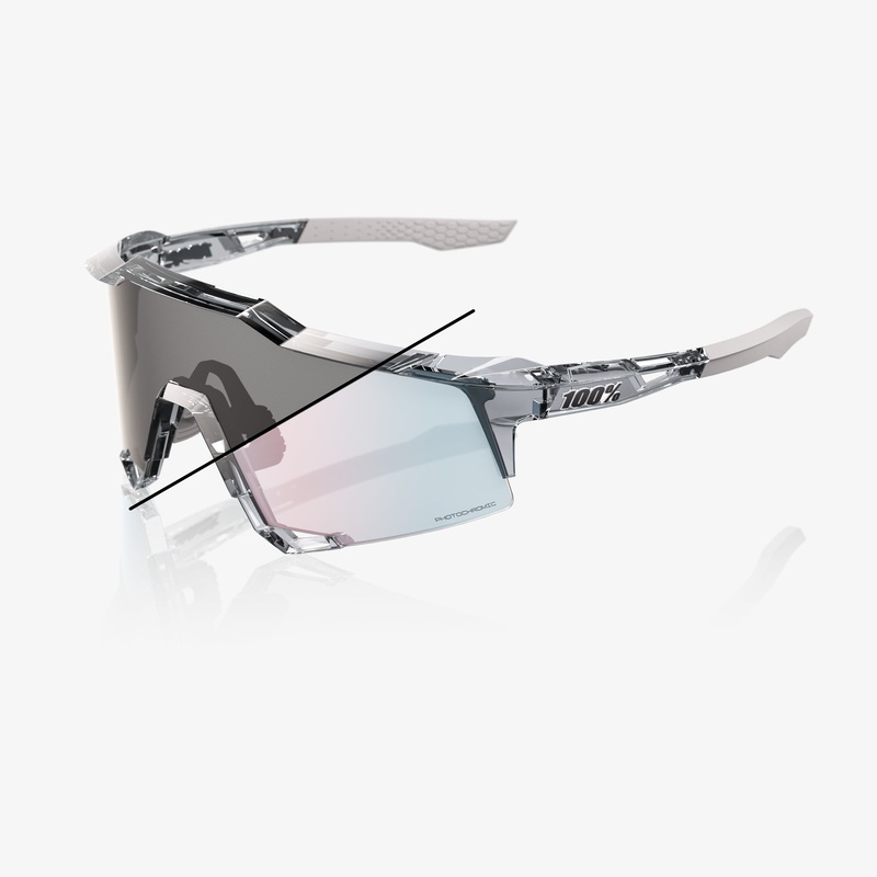 SPEEDCRAFT – Polished Translucent Grey – Rose Gold Mirror Photochromic Lens